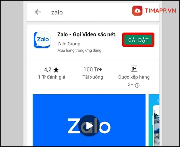 cách tải Zalo về máy điện thoại Samsung đơn giản nhất bằng CH Play