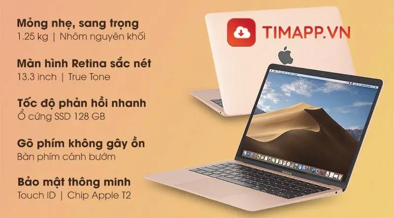 các loại macbook dưới 20 triệu - MacBook Air 2019 – i5 128GB