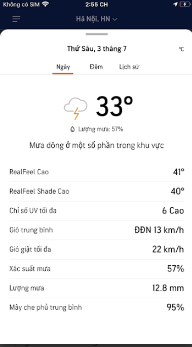 accuweather cho ios