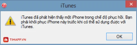 iPhone 5 bị vô hiệu hóa mở bằng iTunes