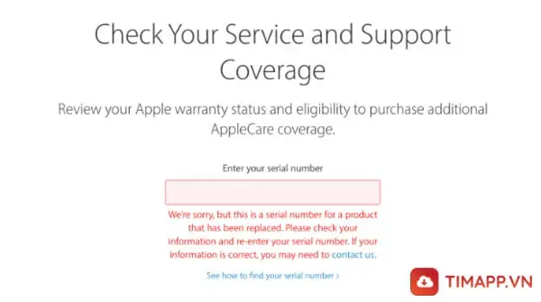 iPhone IMEI đỏ là gì - cách kiểm tra IMEI iPhone bằng website của Apple cực dễ