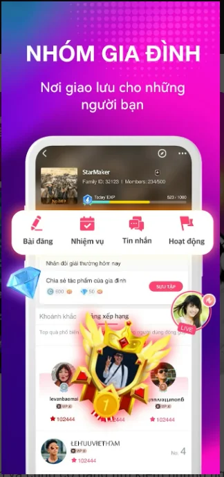 ứng dụng starmaker