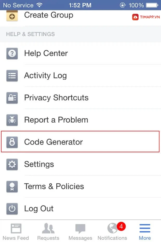 Cách tìm mã đăng nhập Facebook