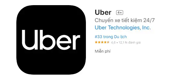 Dowload Uber: An toàn và nhanh cho IOS