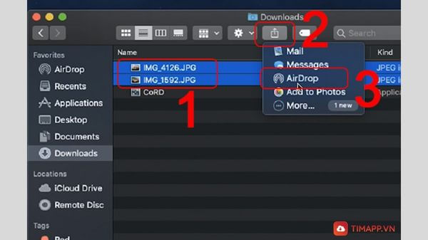 Airdrop - cách chia sẻ trên Macbook