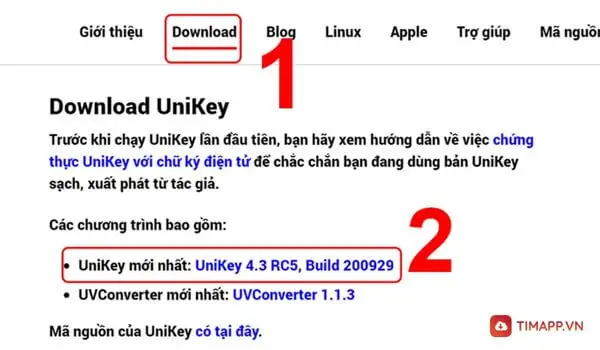 tải Unikey về máy tính miễn phí