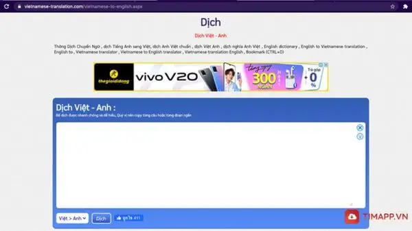  top phần mềm dịch từ tiếng anh sang tiếng việt English To Vietnamese Translation