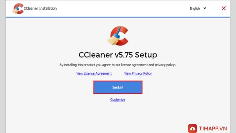 cách cài đặt ứng dụng CCleaner