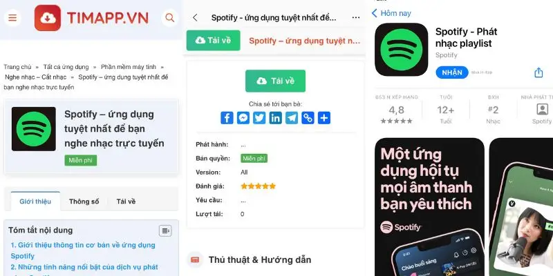 Hướng dẫn cách tải ứng dụng Spotify trên điện thoại