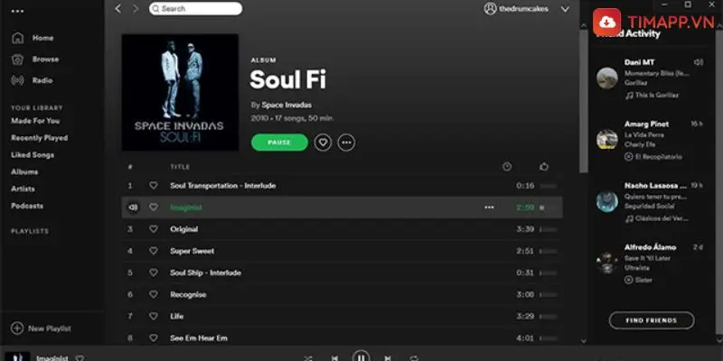 Spotify - hỗ trợ tìm kiếm bài hát thông minh
