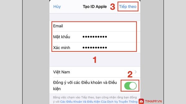 cách tạo ID Apple cực nhanh trên iphone, iPad