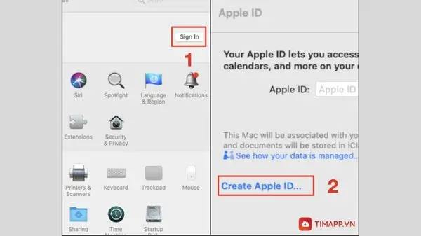 hướng đẫn cách tạo ID Apple trên macbook