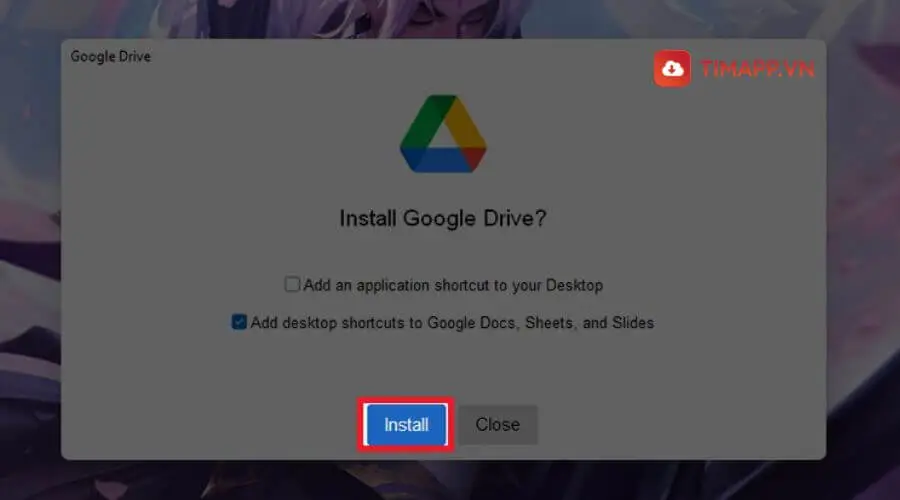hướng dẫn cài đặt ứng dụng Google Drive trên máy tính