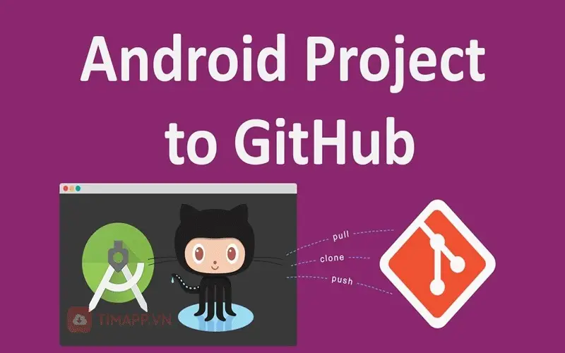 Android Studio duoc tich hop them GitHub