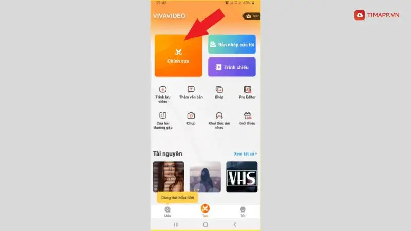 Cách ghép nhạc vào video trên điện thoại bằng VivaVideo