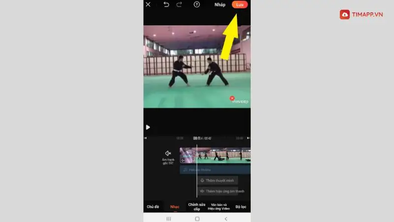 Hướng dẫn cách ghép nhạc vào video trên điện thoại bằng Vinavideo