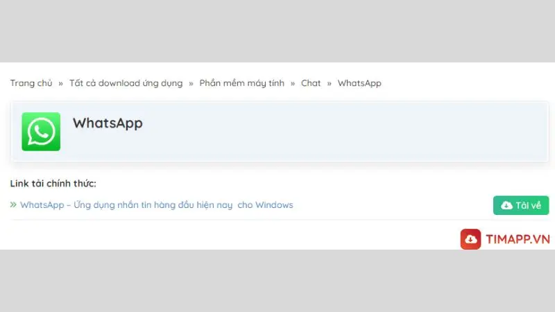 tải WhatsApp cho windows nhanh đơn giản nhất 