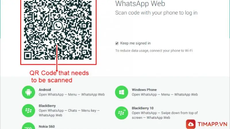 WhatsApp sử dụng mà không cần đăng nhập