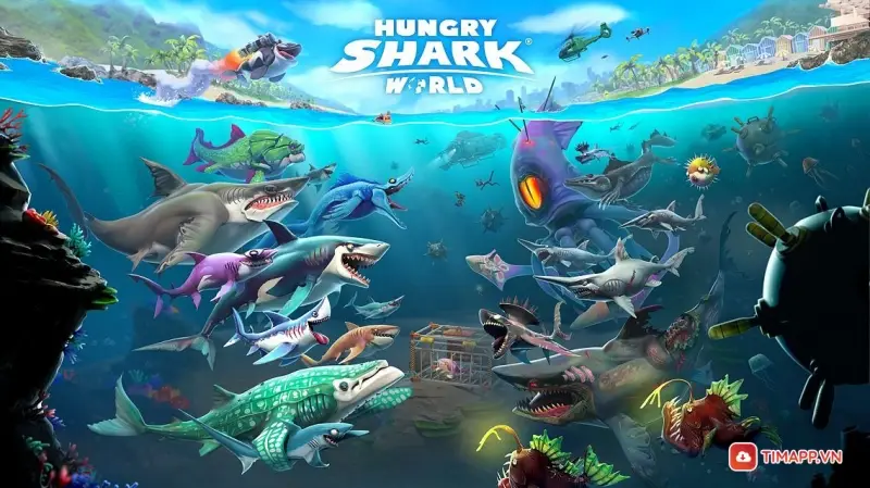 Hungry Shark World – Cá mập săn mồi