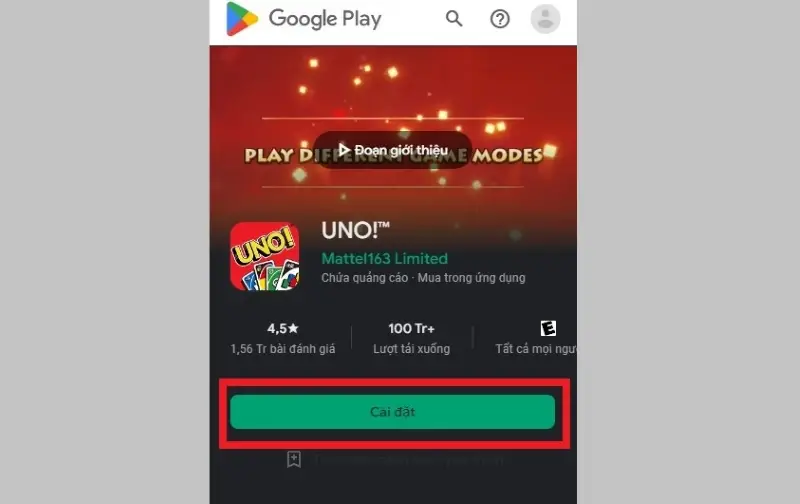 Cài đặt UNO cho Android