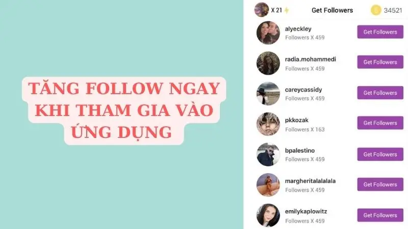 tang follow instagram khi tham gia vao GetInsta