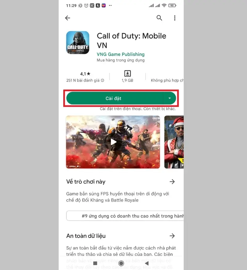 Cách tải game Call of Duty Mobile trên Android