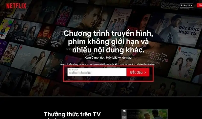 Cách đăng ký Netflix trên máy tính