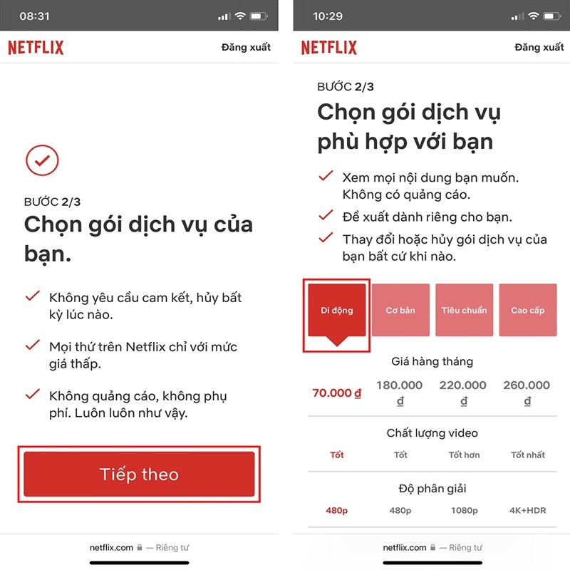 Cách đăng ký Netflix trên iPhone, iPad