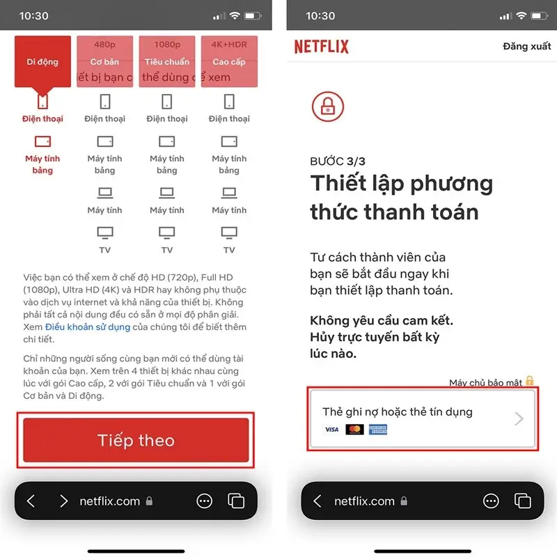 Cách đăng ký Netflix trên iPhone, iPad
