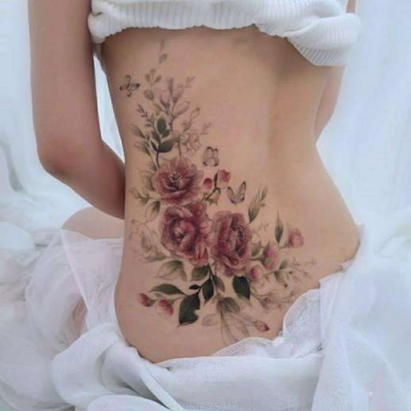 Hình xăm eo quyến rũ