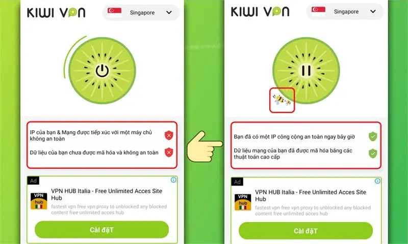 Hướng dẫn dùng Kiwi VPN để Fake IP