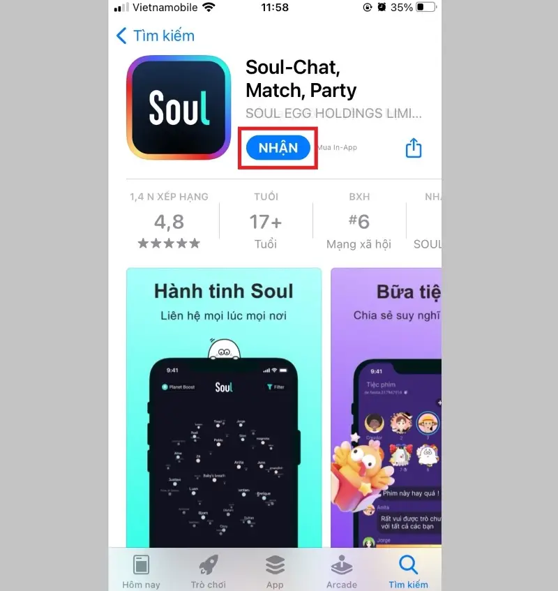 Cài đặt Soul trên iOS
