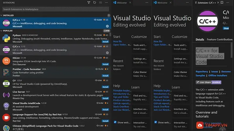 Những tính năng nổi bật của Visual Studio Code