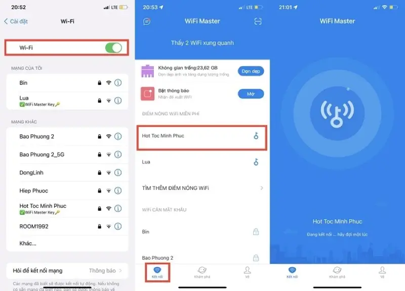 Hướng dẫn cách dùng WiFi Master để kết nối Wifi
