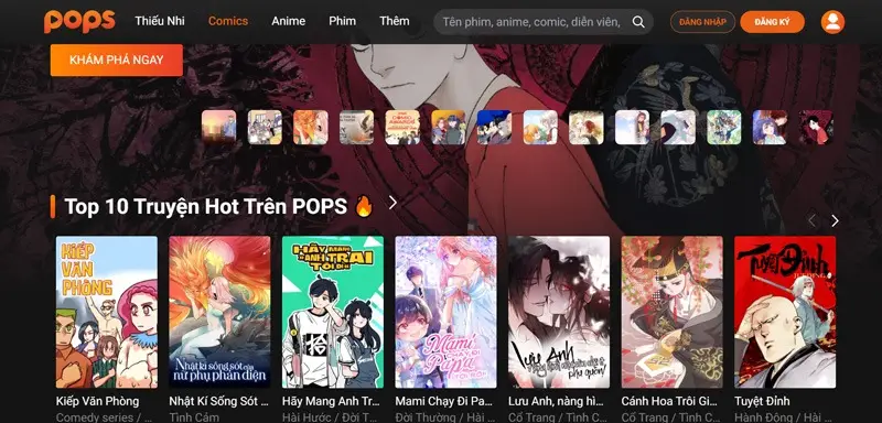 app doc truyen Pops