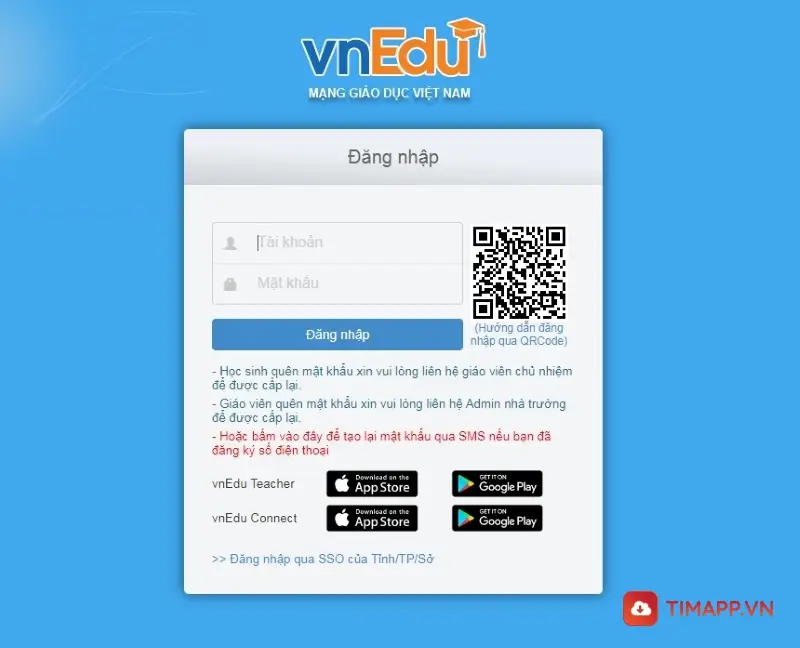 Cách vào vnedu đăng nhập